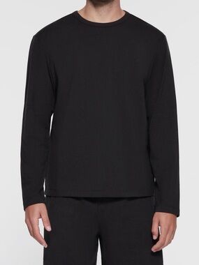 SKIMS Men’s Obsidian (Black) Relaxed Long Sleeve Jersey XL T-Shirt